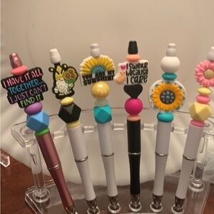 Handmade beaded pens